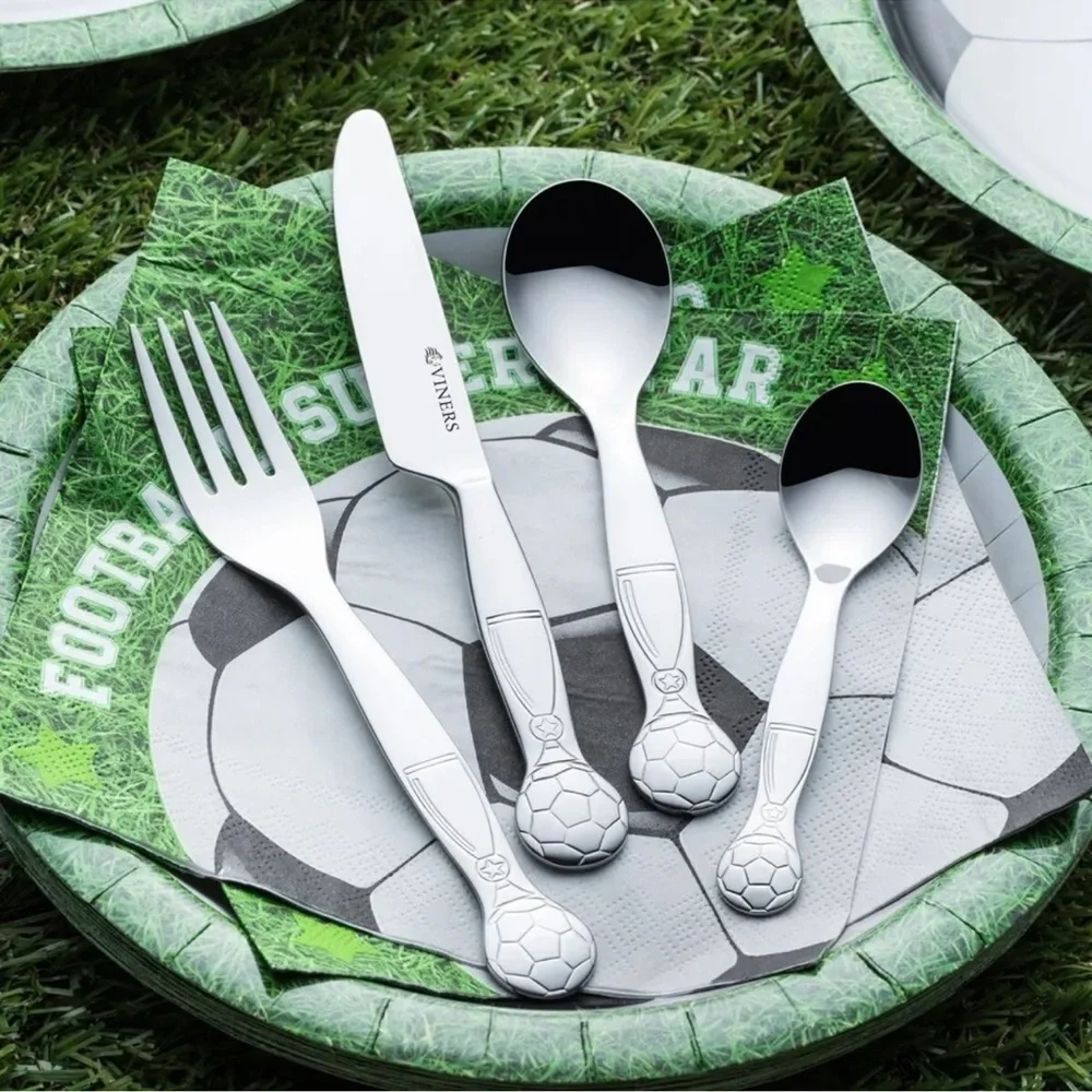 VINERS On The Ball Kids 4pc Cutlery Set